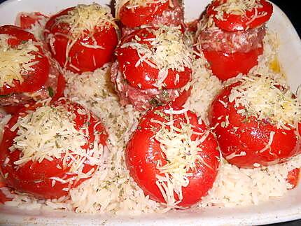 recette DUO DE PETITES TOMATES FARCIES