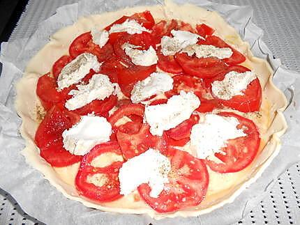 recette TARTE TOMATE CHEVRE