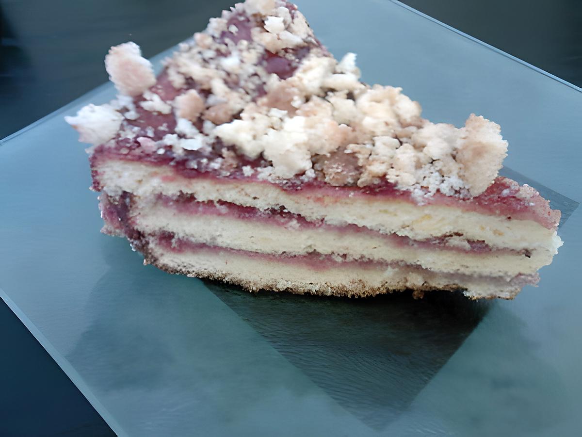 recette Gâteau au streusel et à la confiture