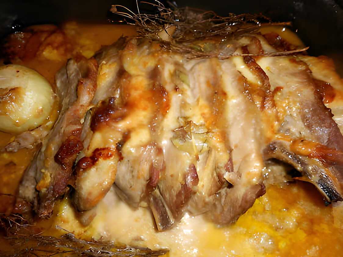 Recette d'Echine de porc au fromage