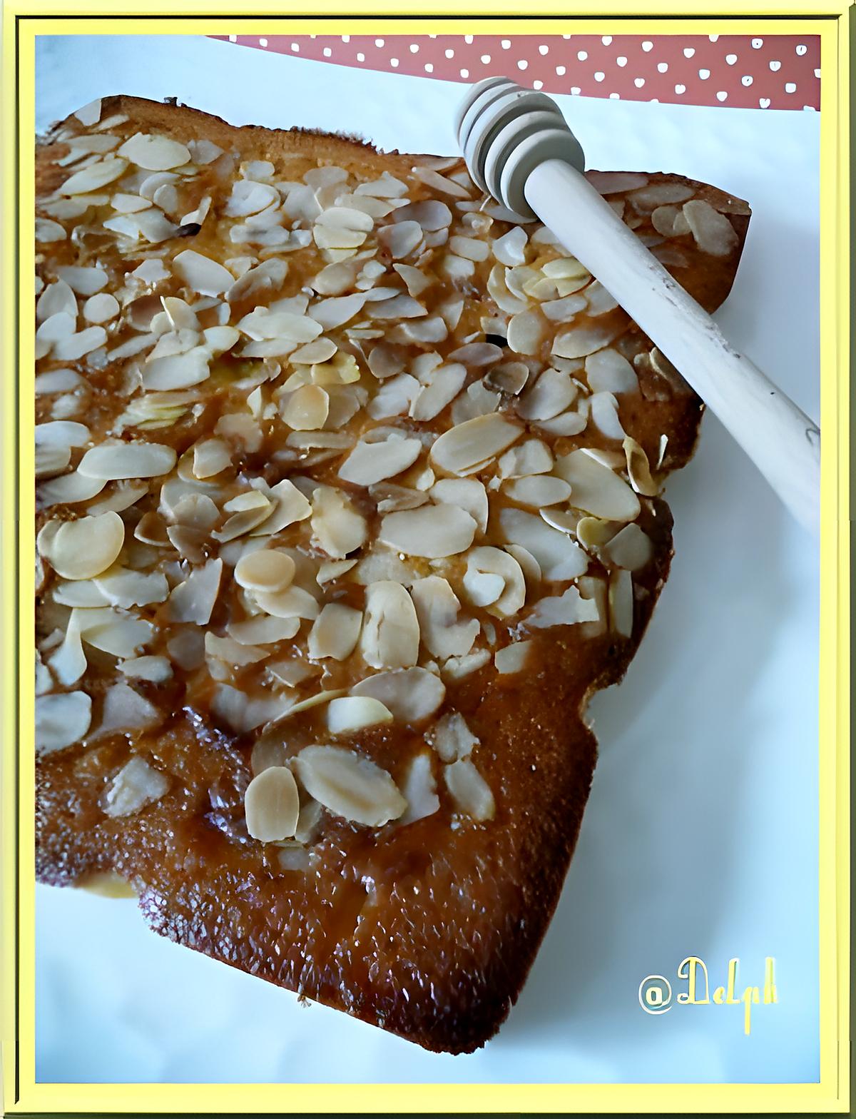 recette Cake au miel et aux amandes