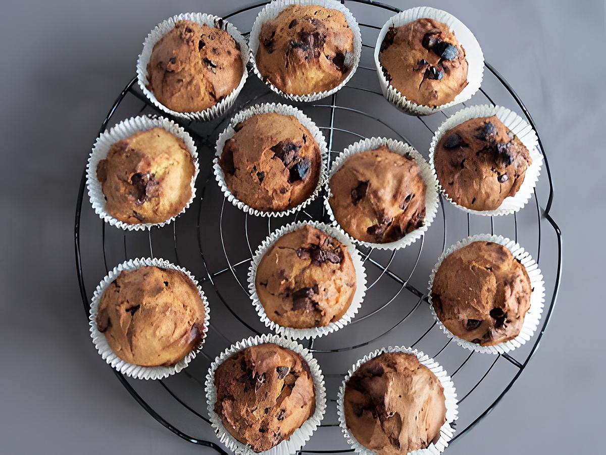 recette Muffins aux éclats de chocolat noir