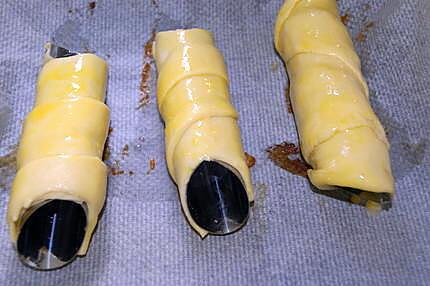 recette Tubes, cornets, mini chaussons et petits nids de pommes