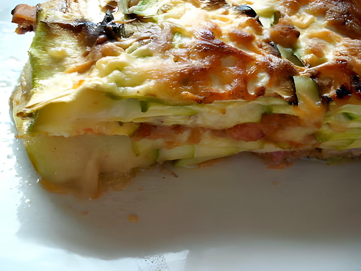 recette Gratin de courgette comme des lasagnes