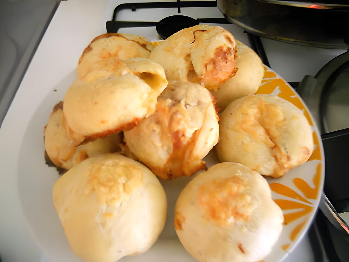 recette Buns jambon fromage