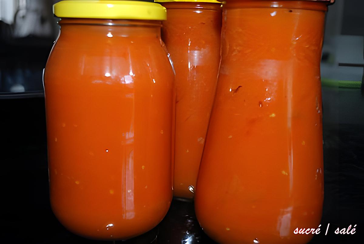 recette sauce tomates en conserve