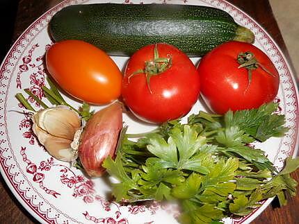 recette Salade de tomates et courgette
