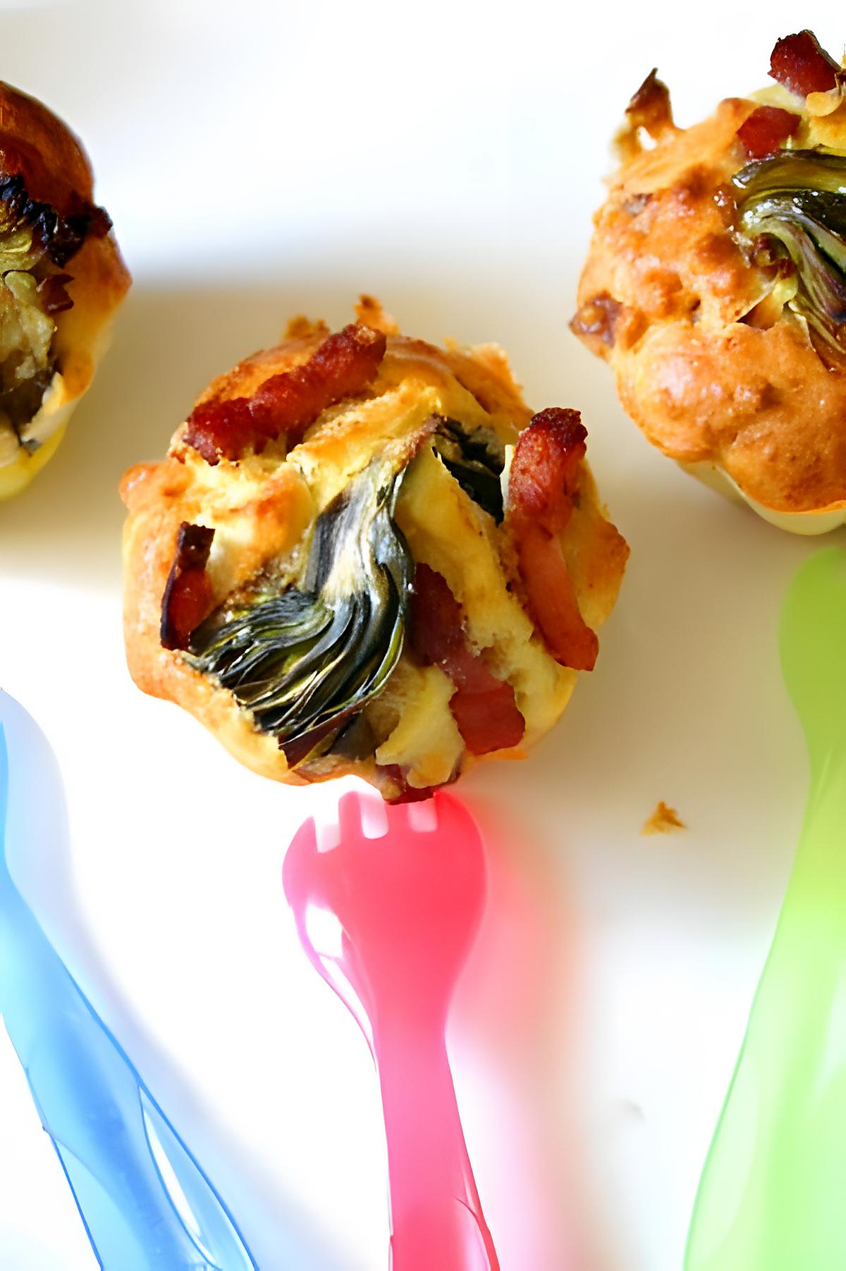 recette Muffin salé artichaut bacon