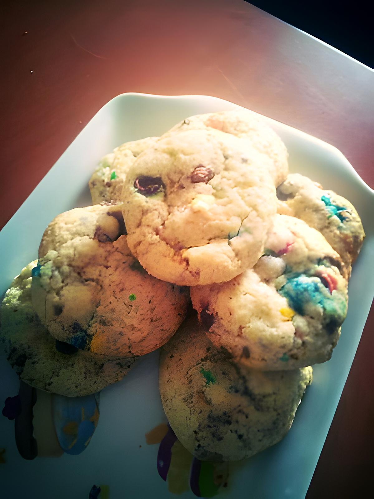 recette Cookies aux m&m's