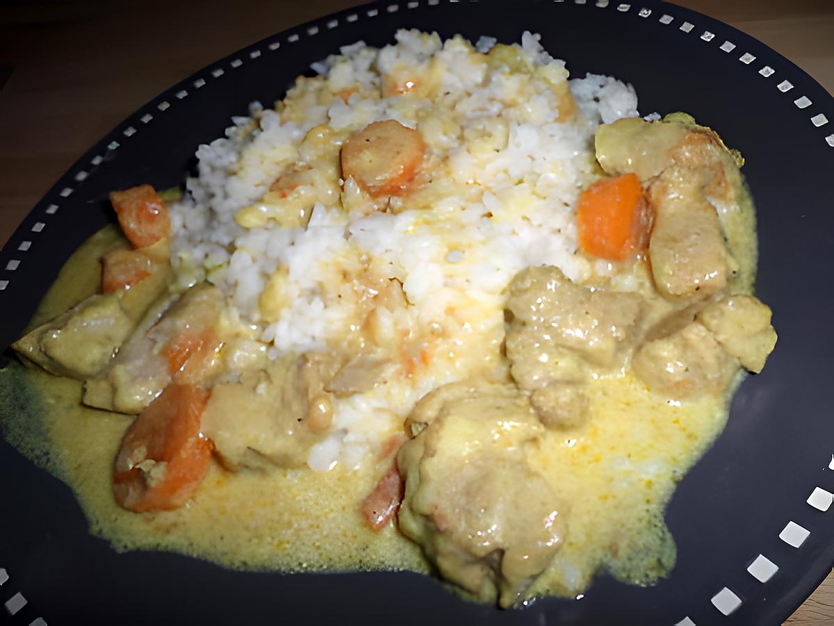 recette Blanquette de sauté de porc au curry