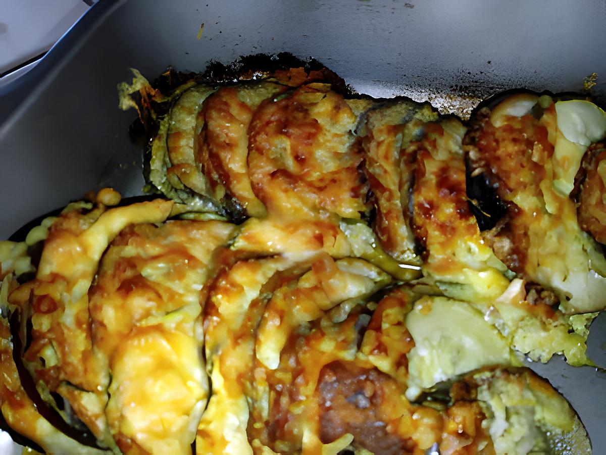 recette Gratin Courgettes Aubergines au pesto