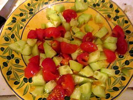 recette Pita burger a la salade de concombre tomate