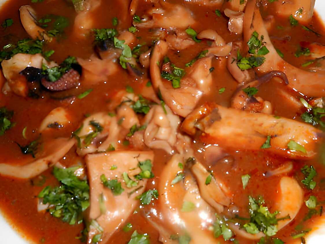Recette de Seiches a l armoricaine