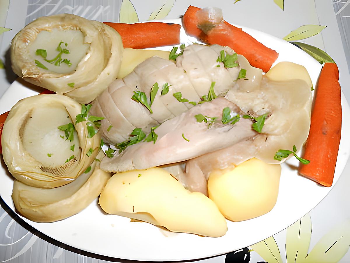 recette TETE DE VEAU PETITS LEGUMES VAPEUR