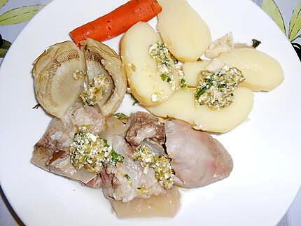 recette TETE DE VEAU PETITS LEGUMES VAPEUR