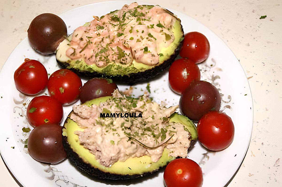 recette Avocat crevette/thon