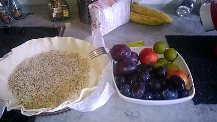 recette Tarte aux quetsches et aux prunes multicolores