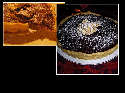 recette Tarte banane coincé au deux chocolats