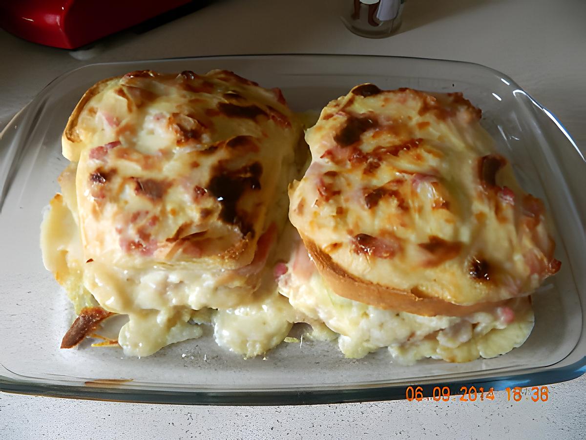 recette Big croque béchamel