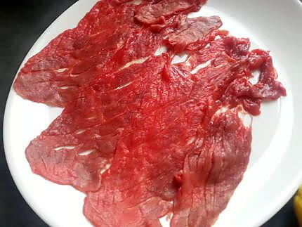 recette Carpaccio de boeuf