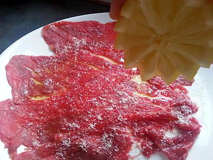 recette Carpaccio de boeuf