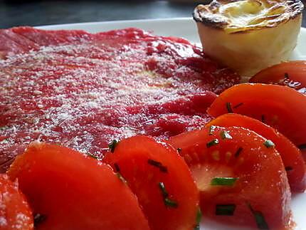 recette Carpaccio de boeuf