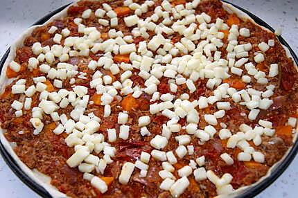 recette pizzas : 2 bolognaise, 2 jambon cru