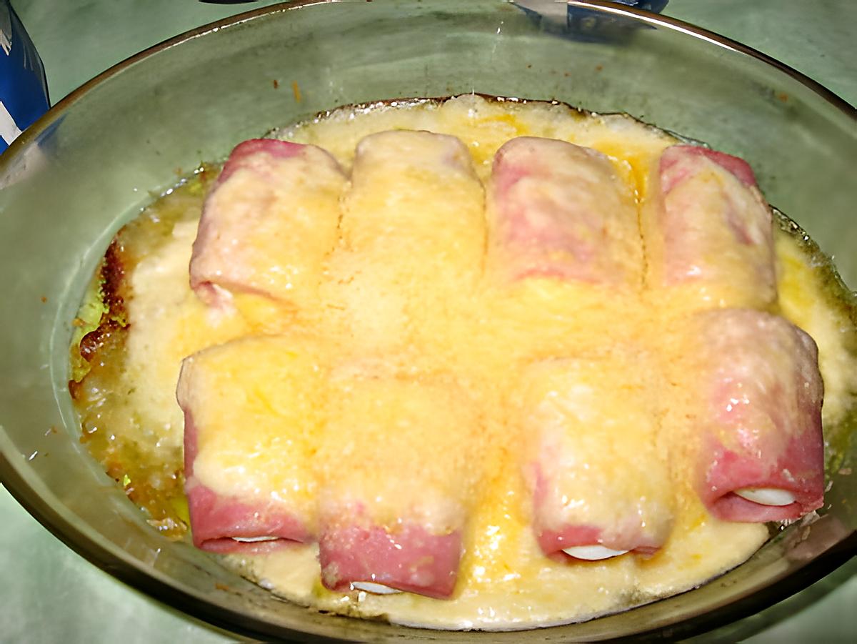 recette oeufs roulés au jambon