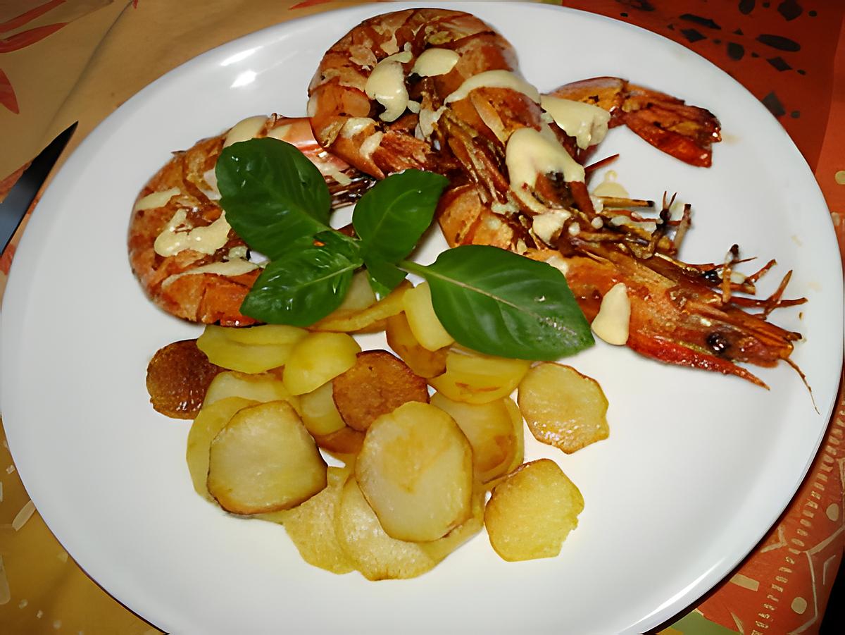 recette Gambas sautées au safran(recette à la portugaise)