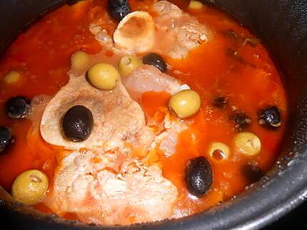 recette OSSO BUCCO AUX OLIVES POMMES DE TERRE ET CAROTTES VAPEUR