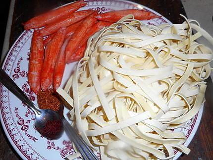 recette Tagliatelles au surimi