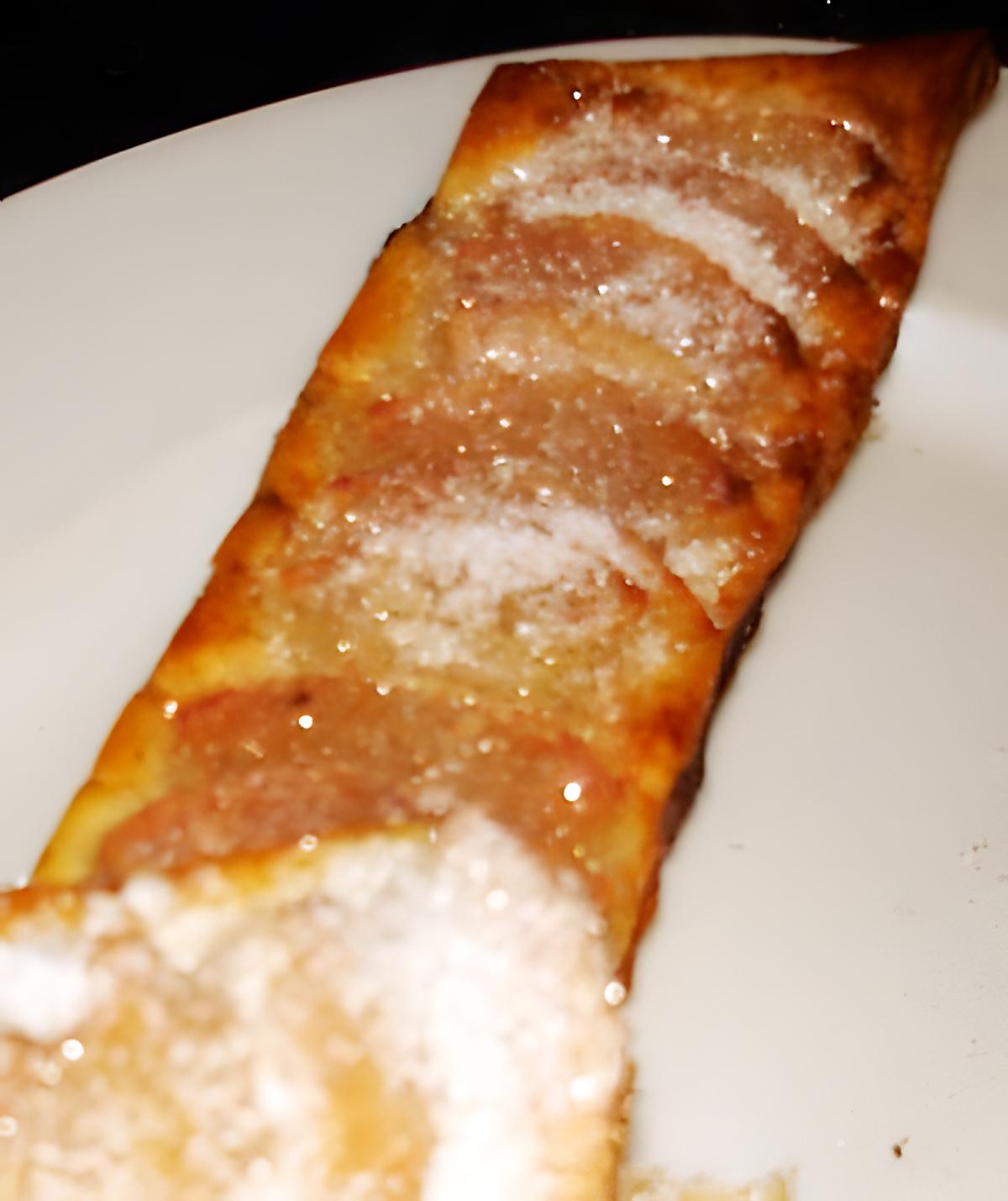 recette Long feuilleté aux poires