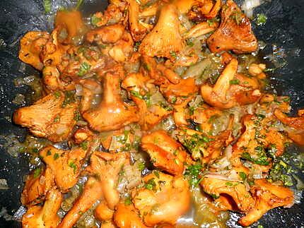 recette Dorade aux girolles