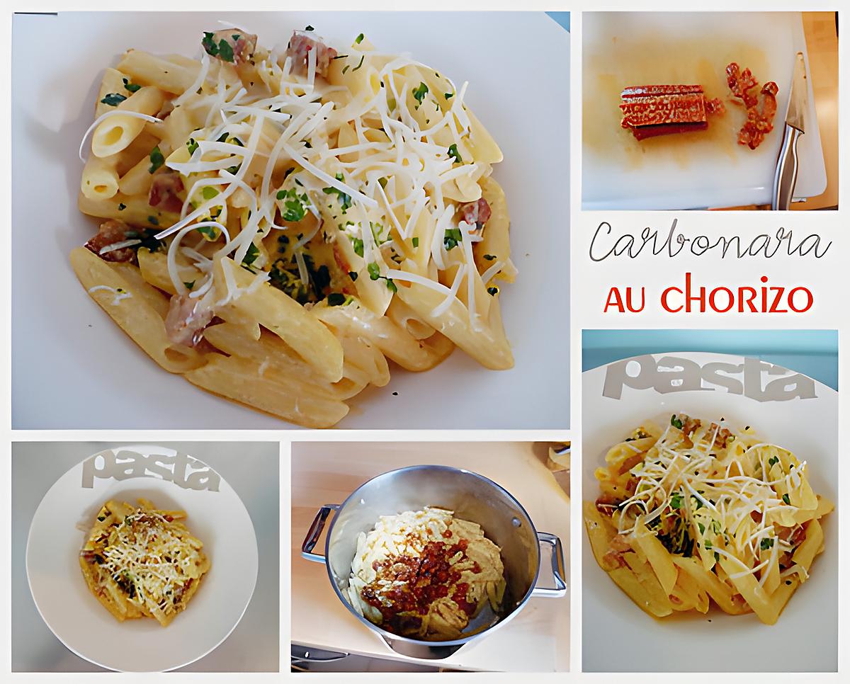 recette Carbonara au chorizo