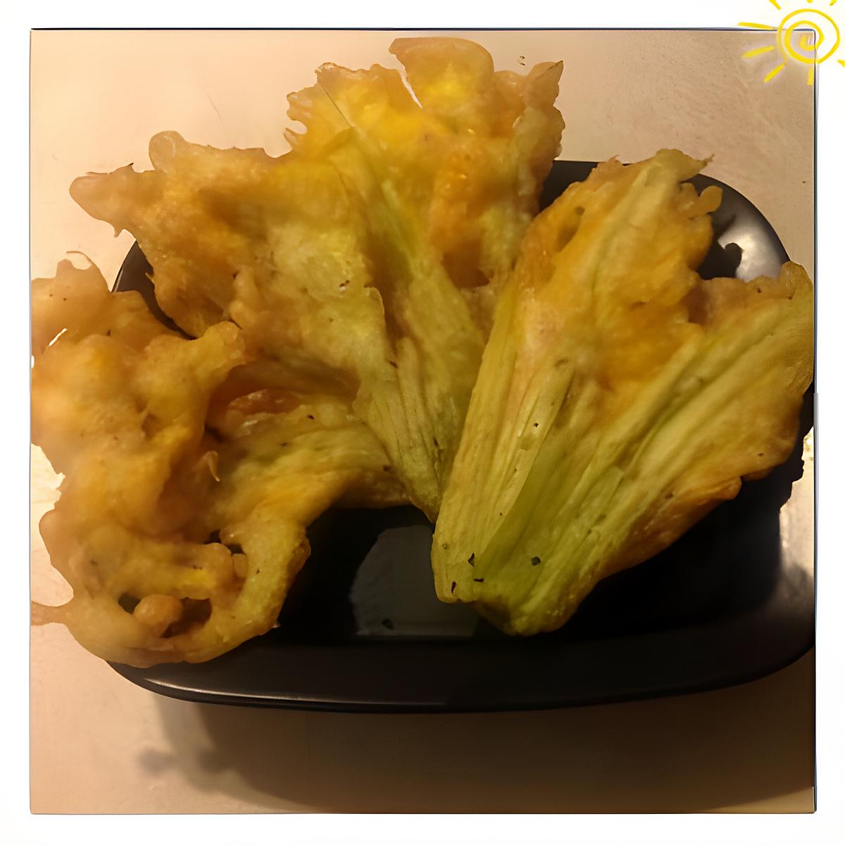 recette Beignets de fleurs de courgettes