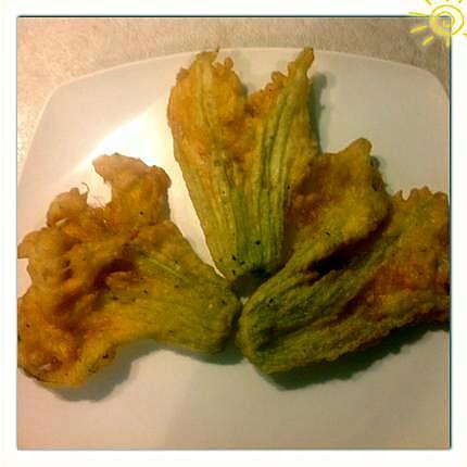 recette Beignets de fleurs de courgettes