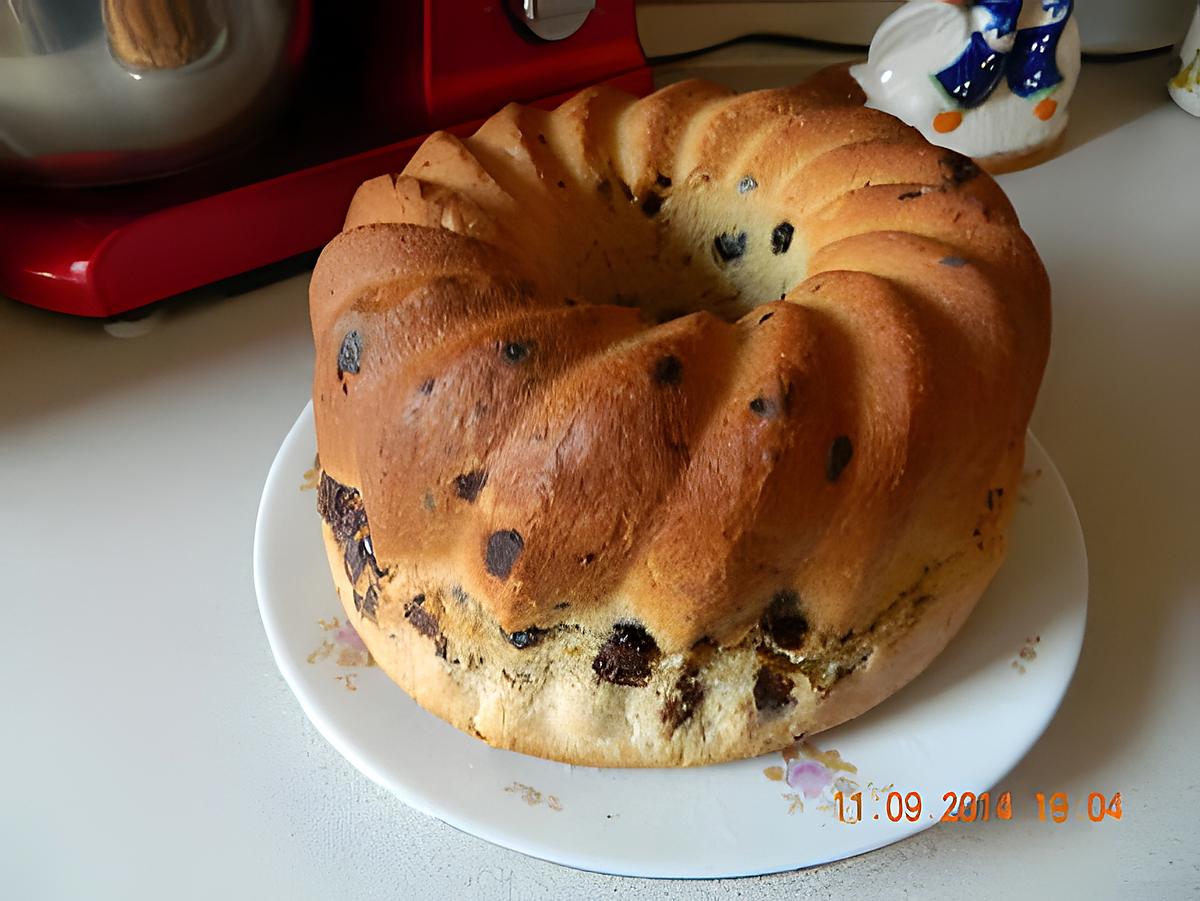 recette Kouglof aux pépites de chocolat