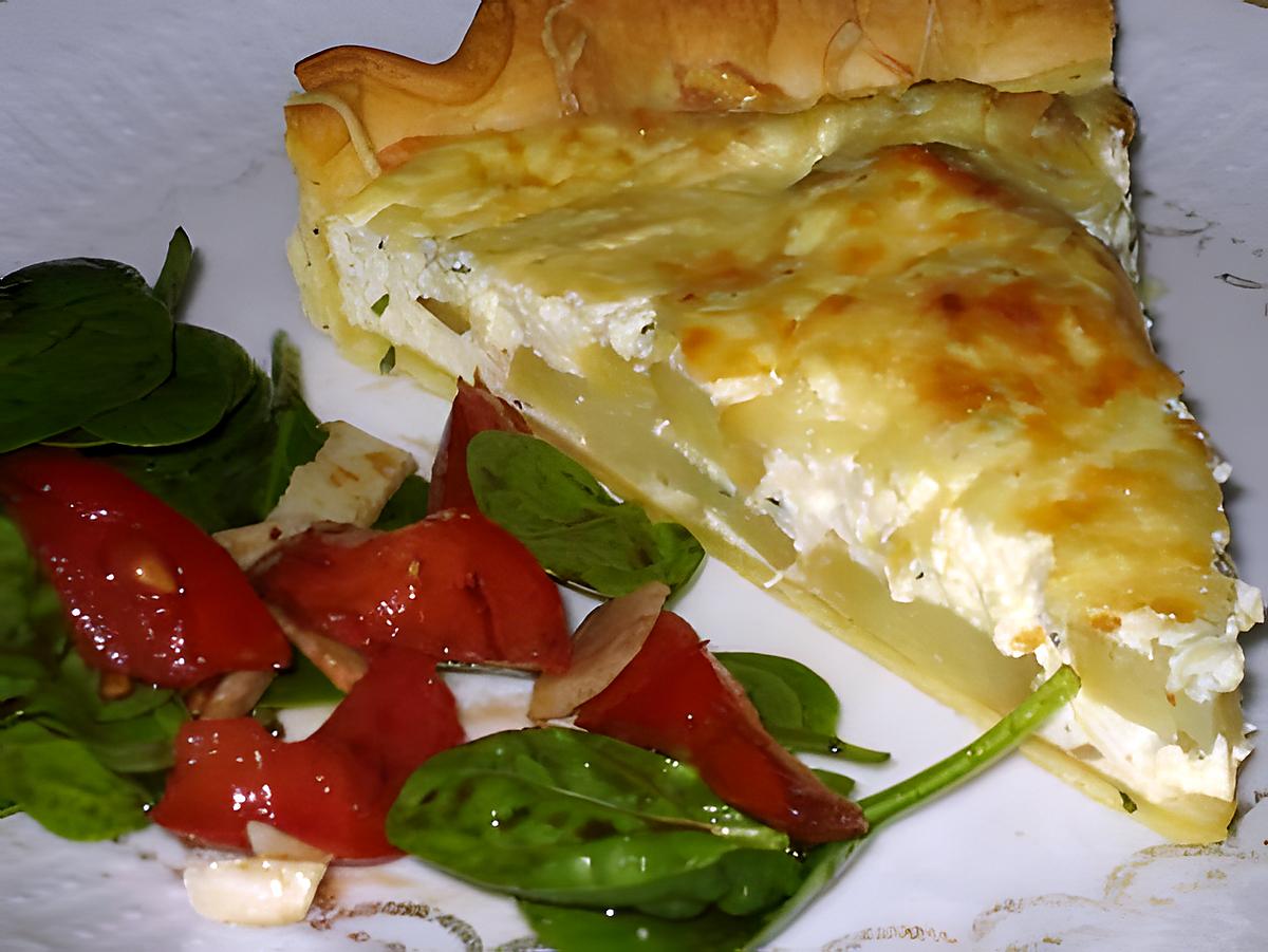 recette Tarte aux pommes de terre et ricotta