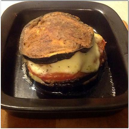 recette Mille-feuilles aubergine, tomate, mozzarella.