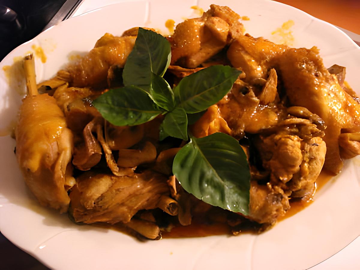 recette Poulet aux champignons