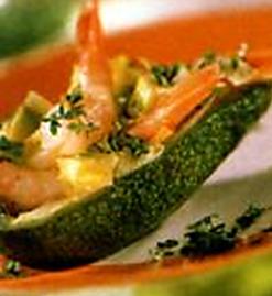 recette Avocat en robe (crevettes)