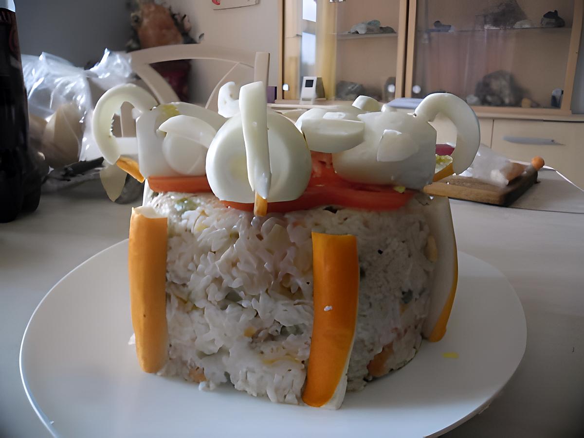 recette gateau de salade riz macédoine