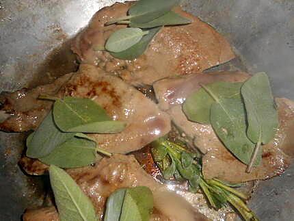 recette foie de veau sauge et jambon de parme