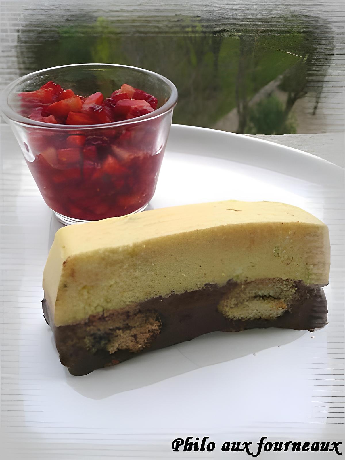 recette Terrine biscuitée aux deux citrons ganache au chocolat