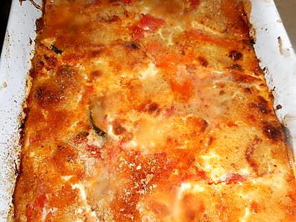 recette Gratin de courgettes a la mozzarella