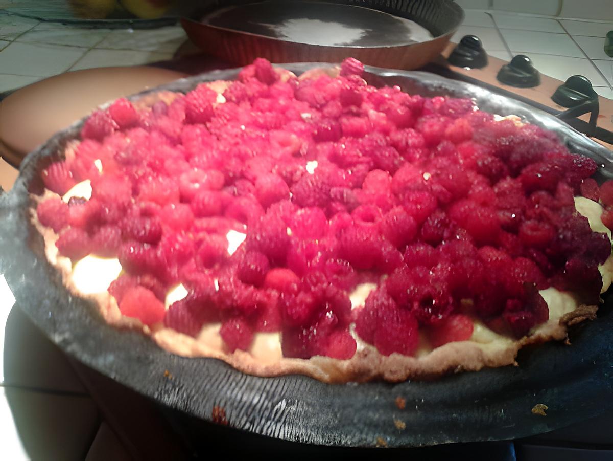 recette tarte à la framboise