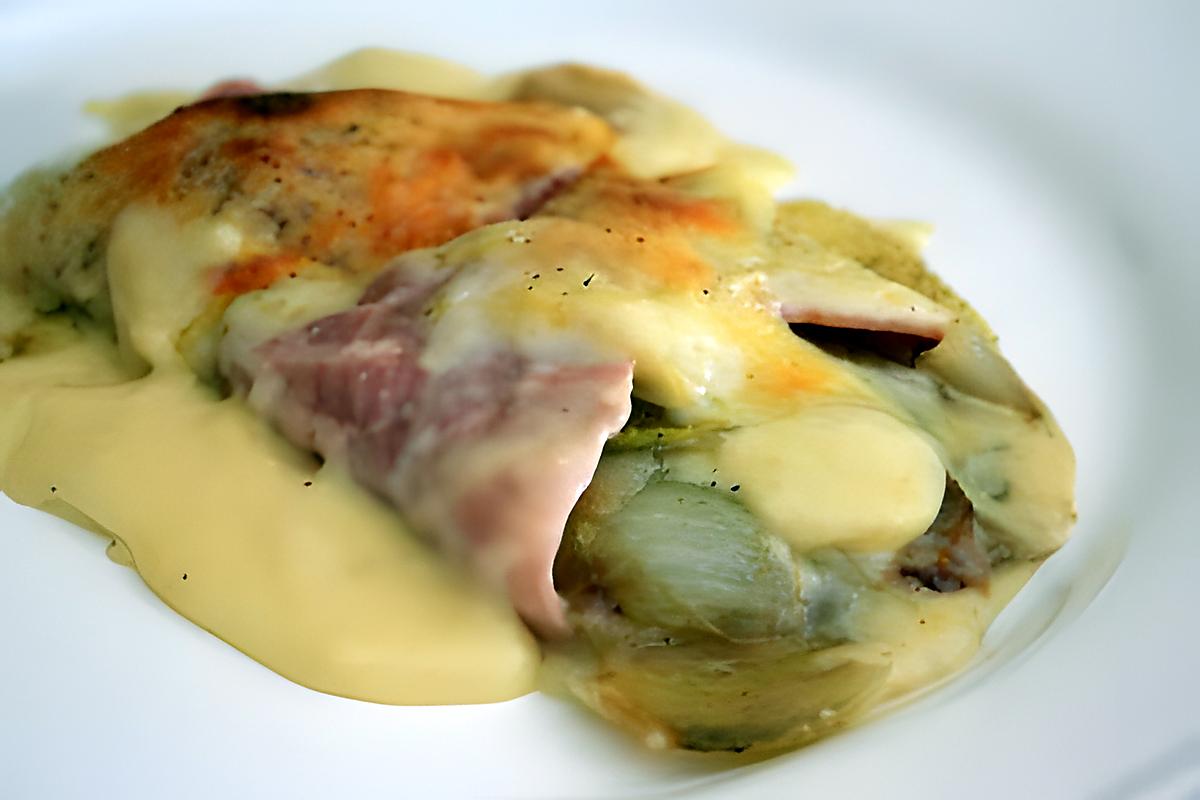 recette Endive au jambon et munster