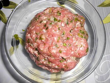 recette BOULETTES DE VIANDE FARCIES AU FROMAGE