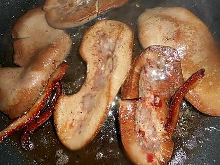 recette Rognons de porc bruxelles au lard