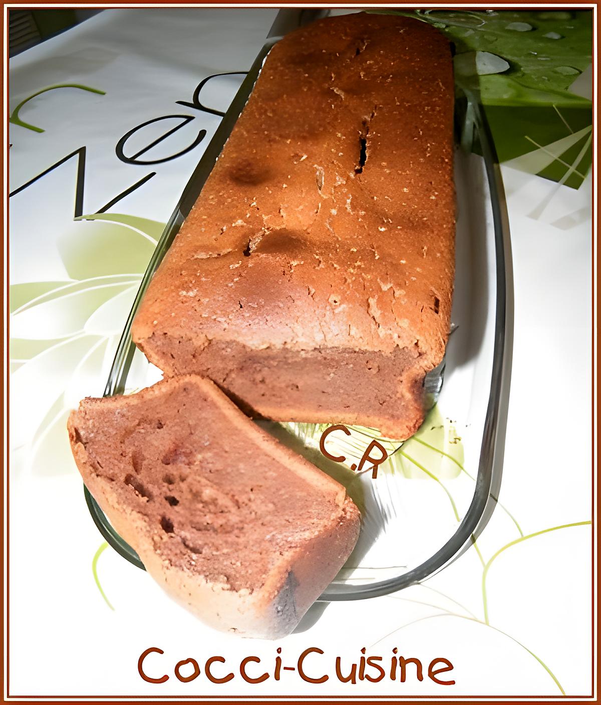 recette Cake fondant au chocolat au lait et mascarpone